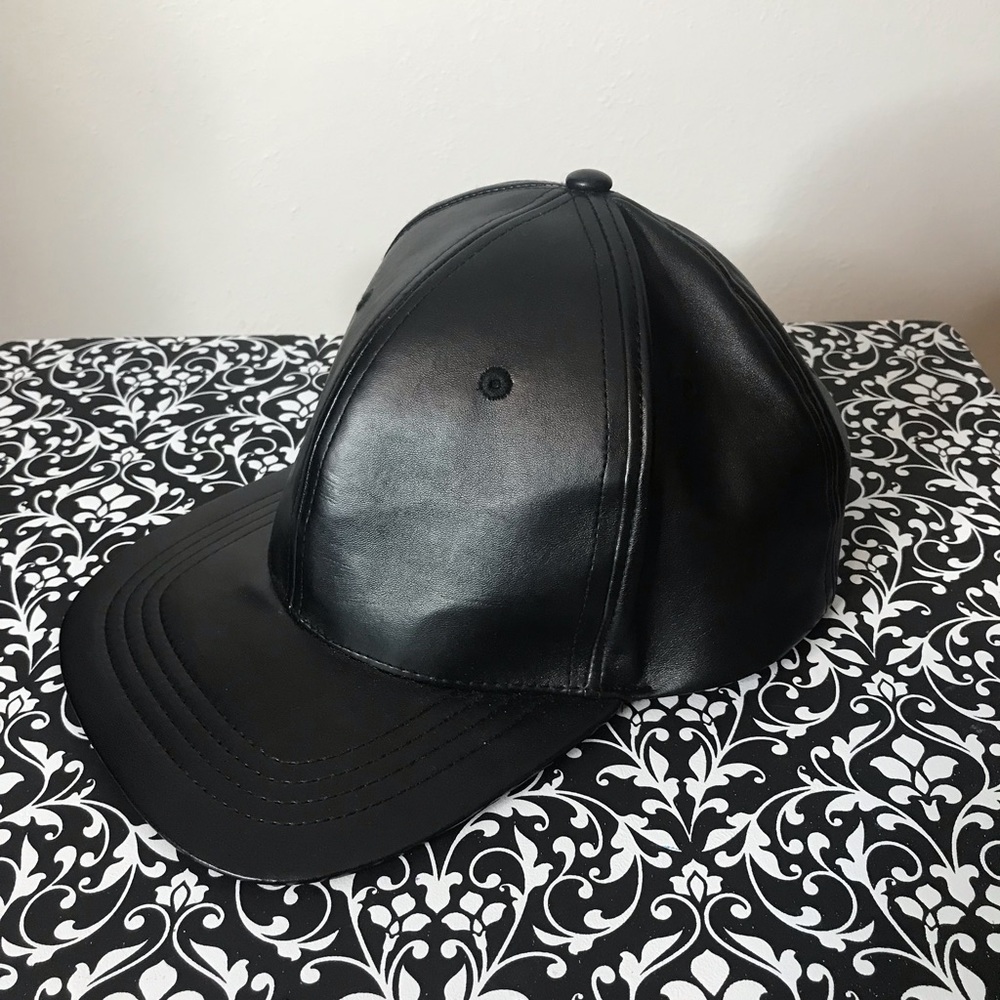 Faux Leather SnapBack